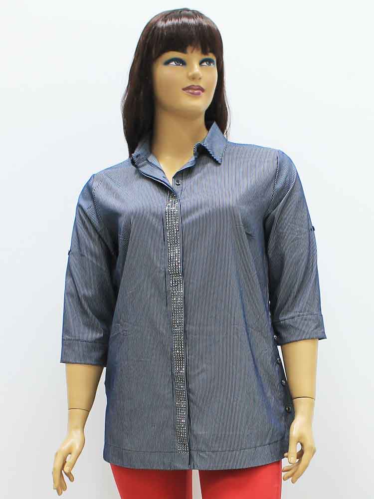Сорочка (рубашка) женская облегченная стрейчевая большого размера. Магазин «Пышная Дама», Луганск.