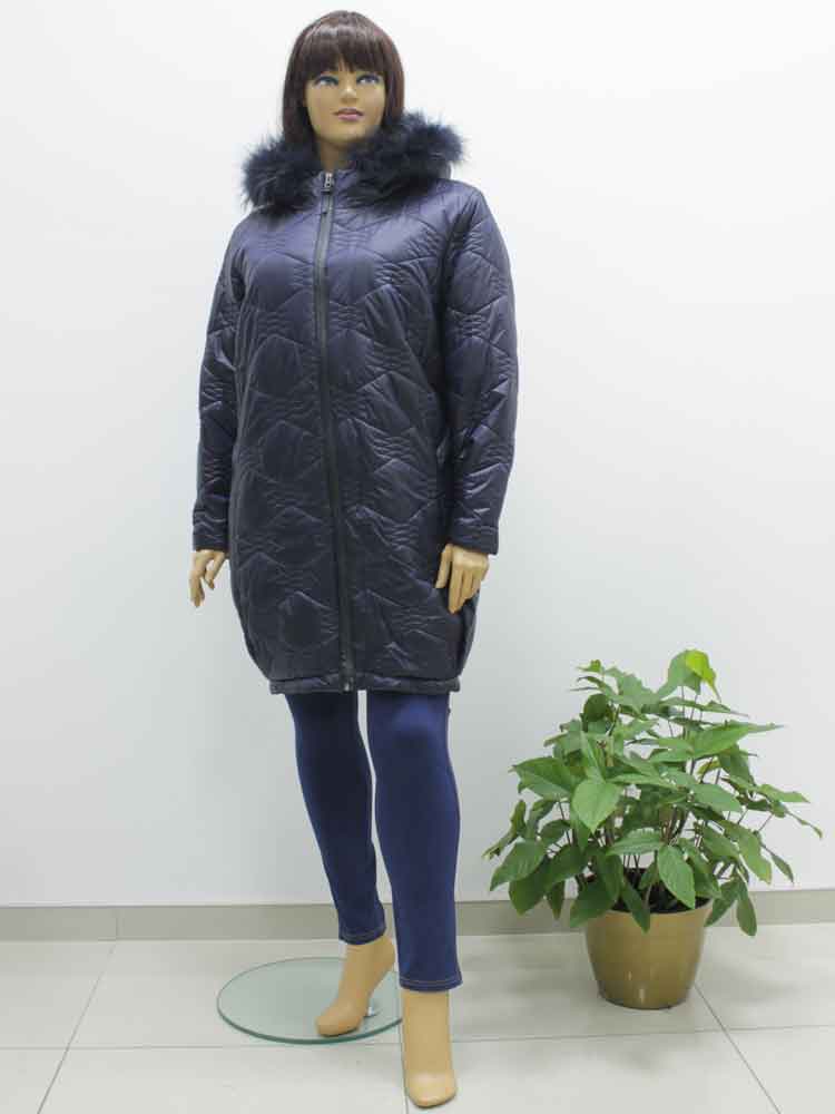 Куртка зимняя женская с меховой отделкой большого размера. Магазин «Пышная Дама», Луганск.