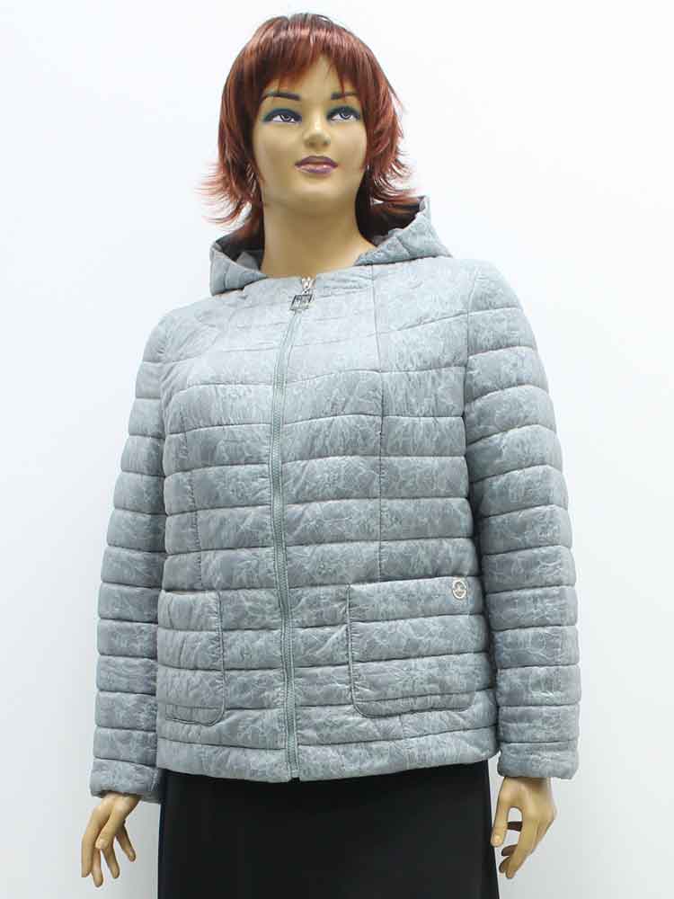 Куртка демисезонная женская с капюшоном большого размера. Магазин «Пышная Дама», Луганск.