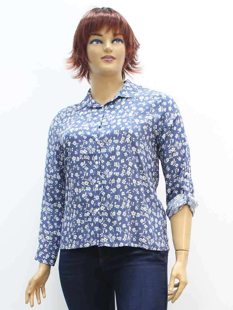 Сорочка (рубашка) женская из штапеля большого размера, 2020. Магазин «Пышная Дама», Луганск.