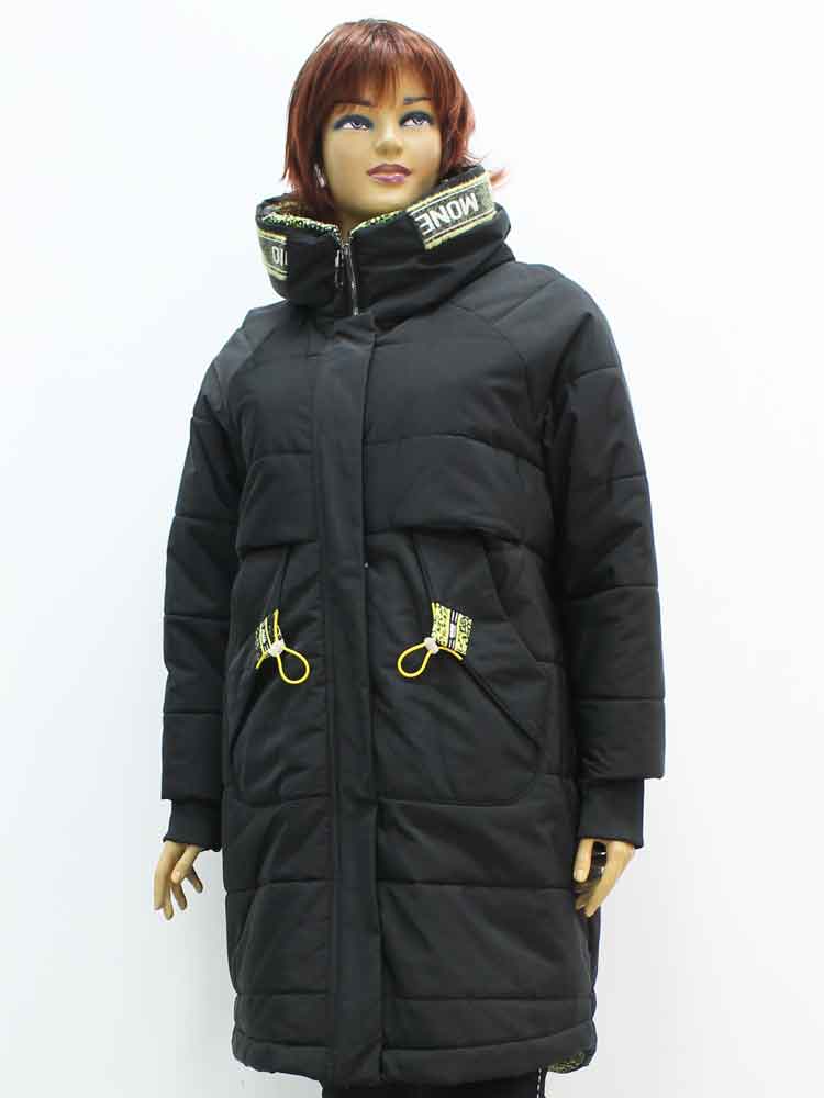 Куртка зимняя женская с капюшоном большого размера, 2020. Магазин «Пышная Дама», Луганск.