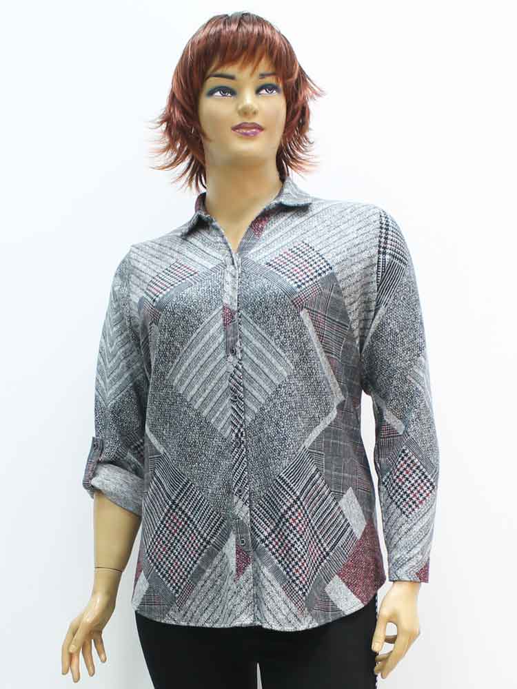 Сорочка (рубашка) женская трикотажная большого размера, 2020. Магазин «Пышная Дама», Луганск.