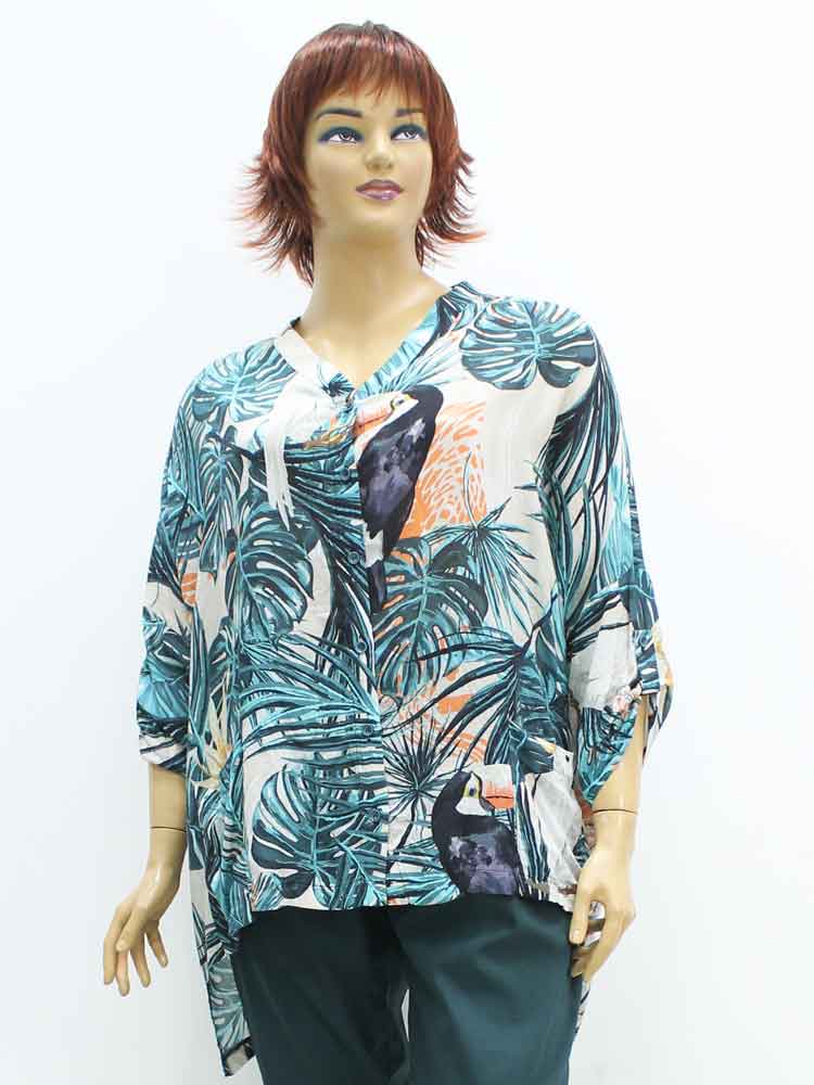 Блуза женская из вискозы большого размера. Магазин «Пышная Дама», Луганск.