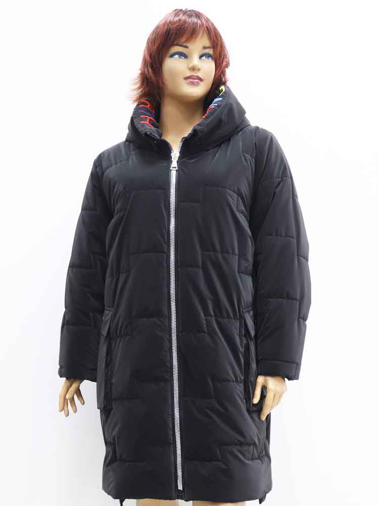Куртка зимняя женская с капюшоном большого размера. Магазин «Пышная Дама», Луганск.