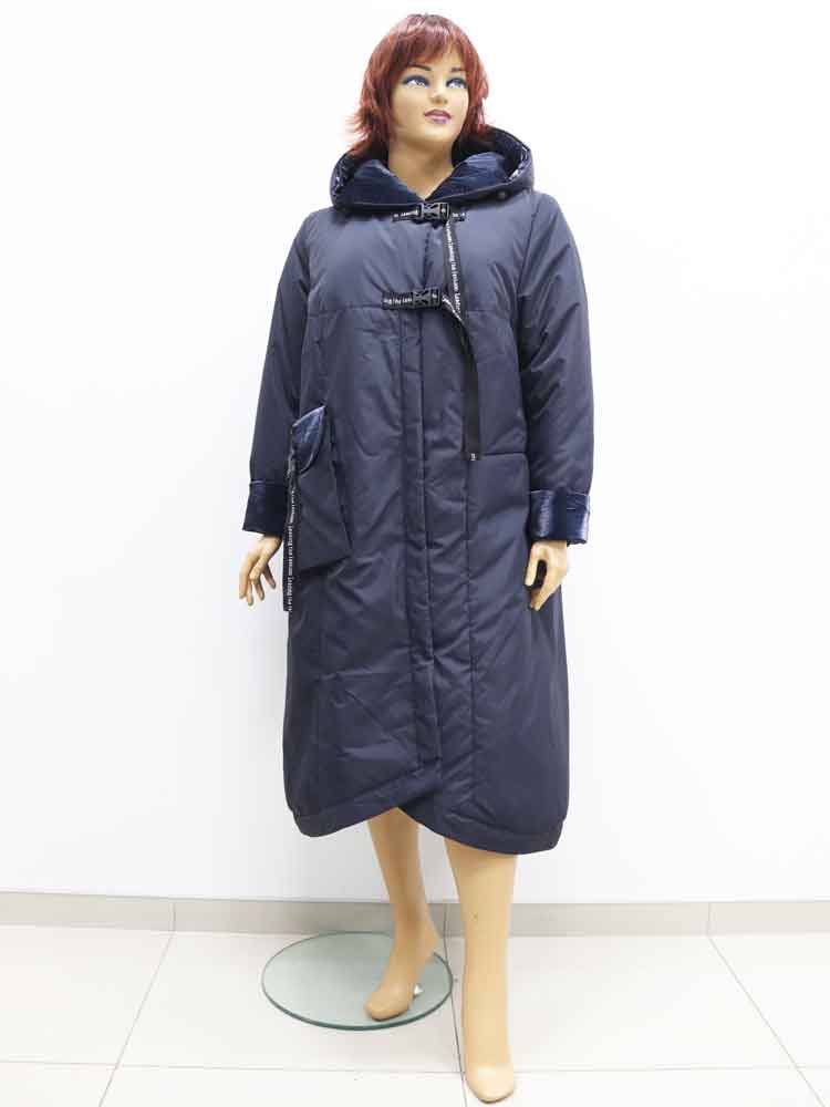 Пальто женское комбинированное демисезонное большого размера. Магазин «Пышная Дама», Луганск.