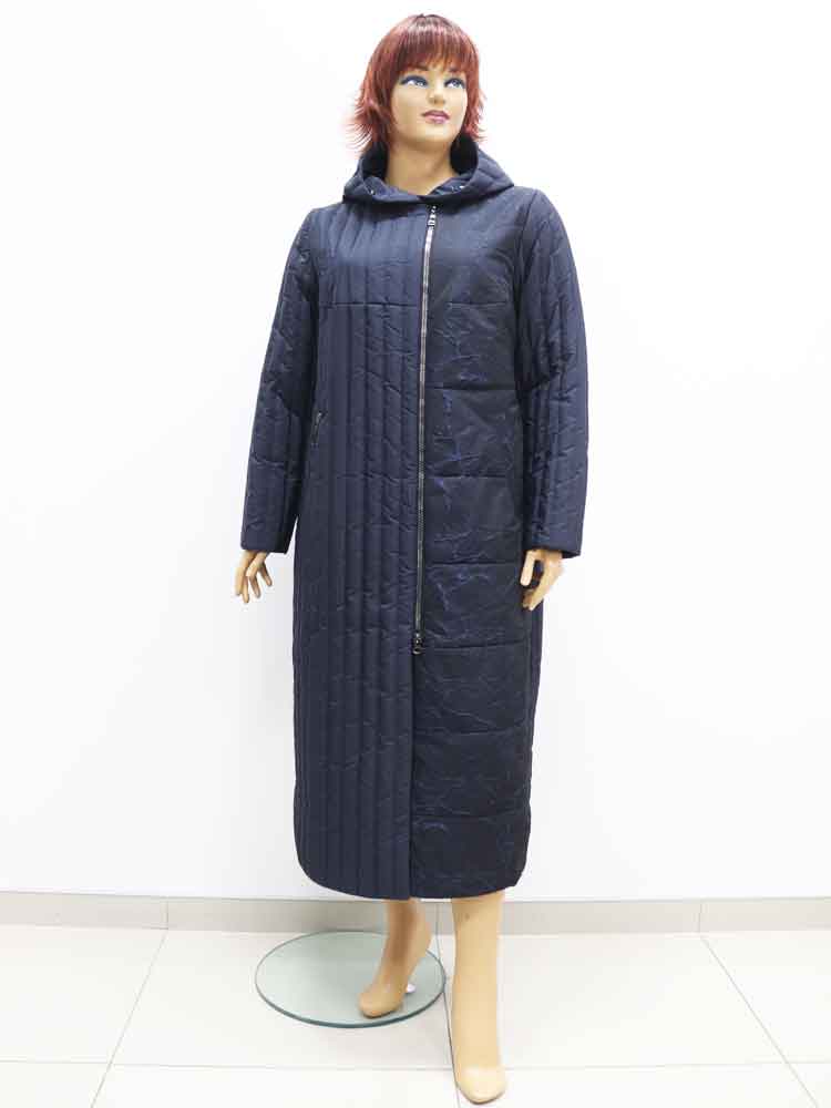 Пальто женское комбинированное демисезонное большого размера, 2021. Магазин «Пышная Дама», Луганск.
