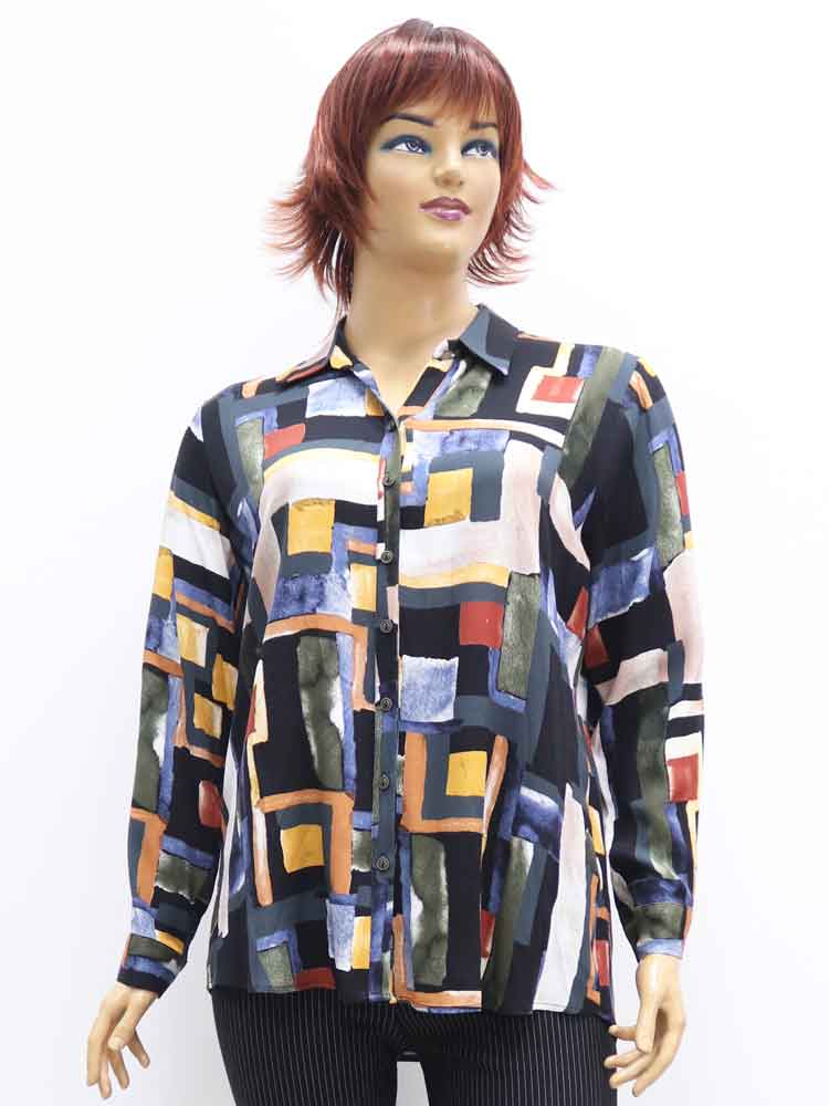 Сорочка (рубашка) женская большого размера, 2021. Магазин «Пышная Дама», Луганск.