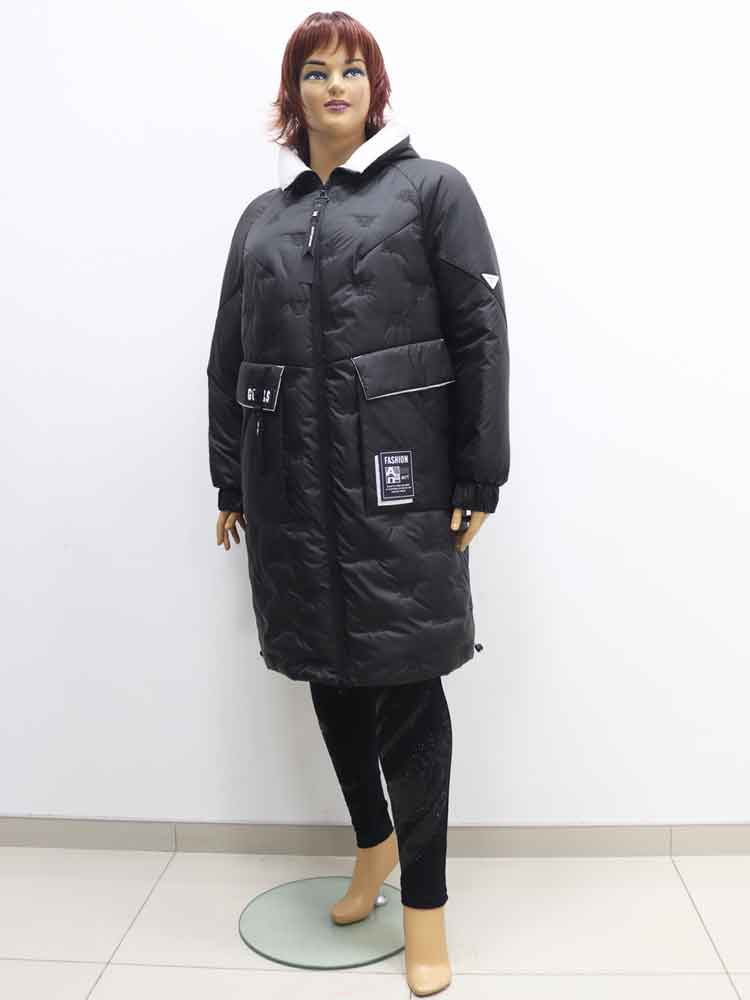 Куртка зимняя женская с аппликацией большого размера. Магазин «Пышная Дама», Луганск.