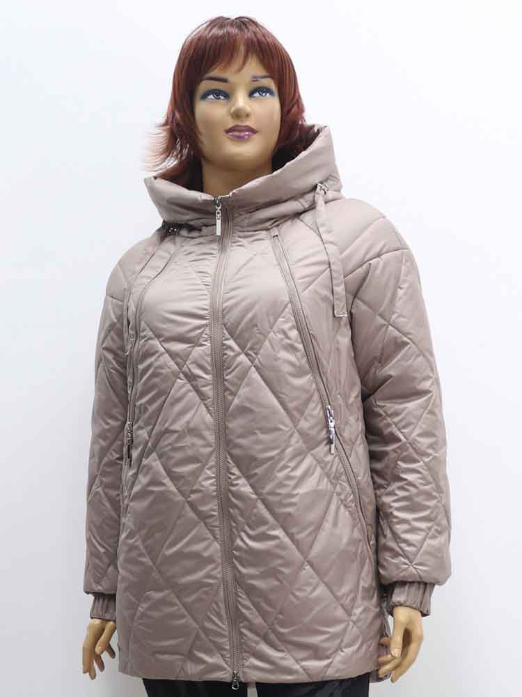 Куртка демисезонная женская с капюшоном большого размера, 2023. Магазин «Пышная Дама», Луганск.