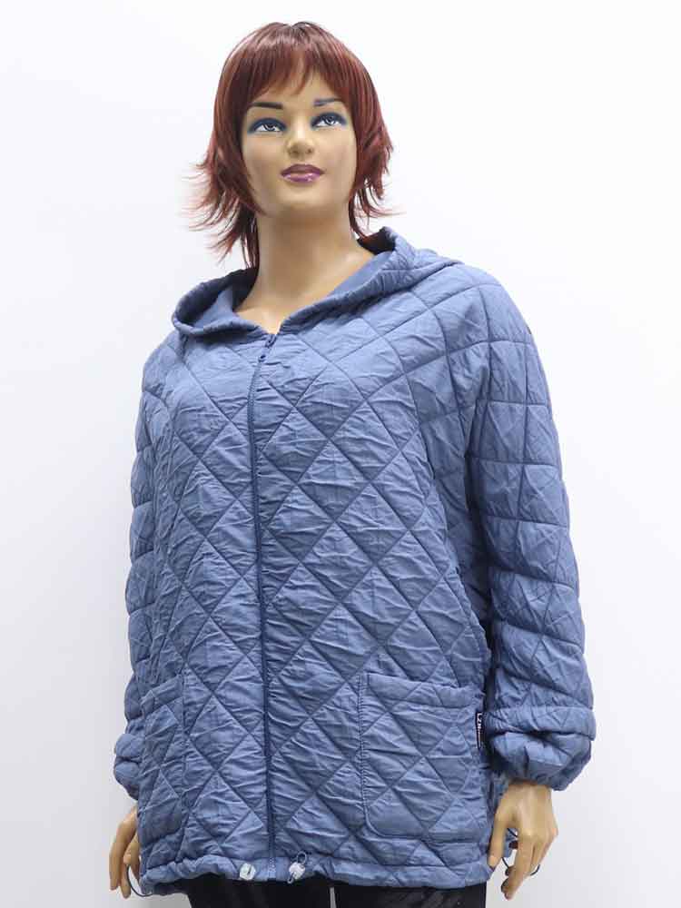 Куртка легкая (ветровка) женская с капюшоном большого размера. Магазин «Пышная Дама», Луганск.
